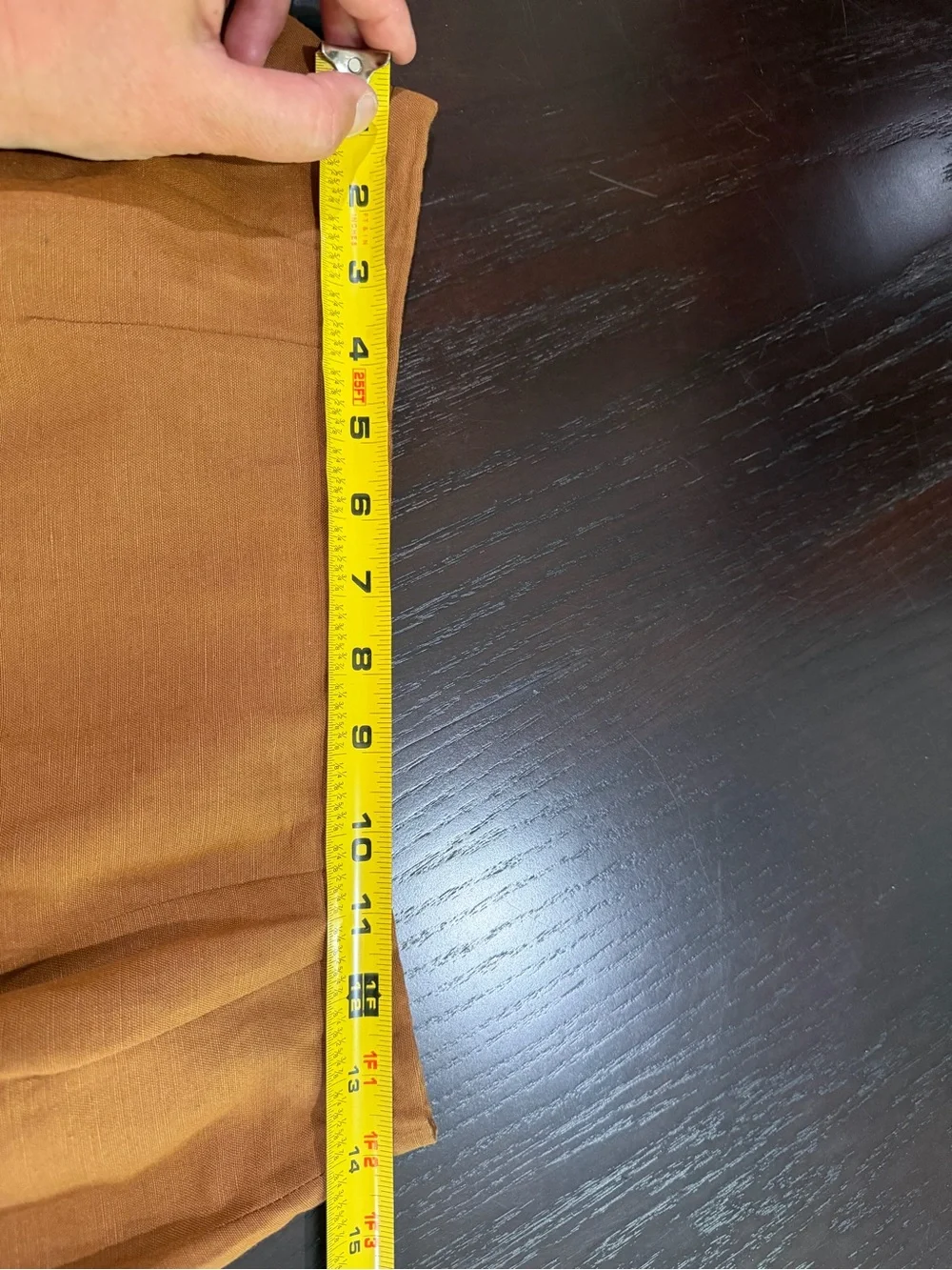 Vintage Amanda Fielding Petites Linen-Blend Skirt Suit - Toffee Brown 4P/10P Mix